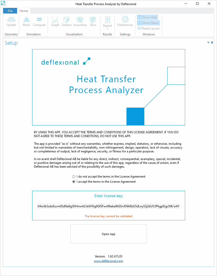 Heat Transfer Process Analyzer App